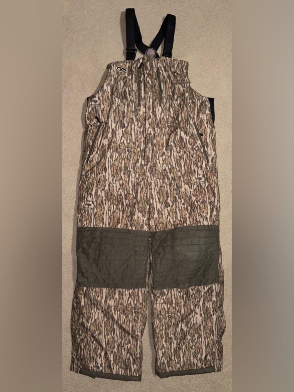 Drake Hunting Bib Waterfowl LST 2.0 Insulated Systems Mossy Oak Mens 2XL Camo